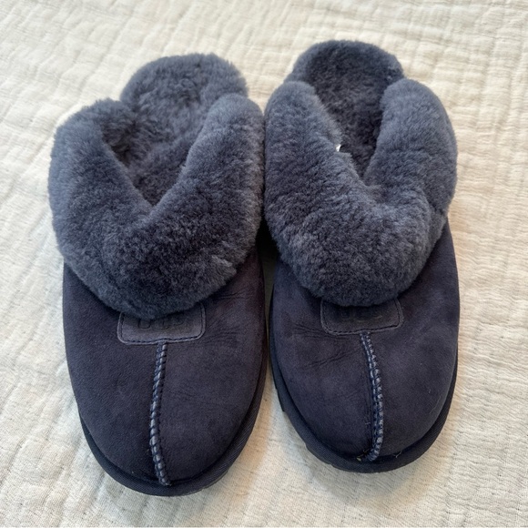 UGG Coquette Navy Blue Slippers for Women Size 10 - Picture 1 of 10